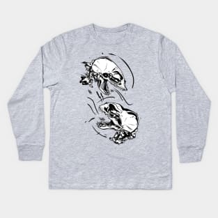 Slither Skulls Kids Long Sleeve T-Shirt